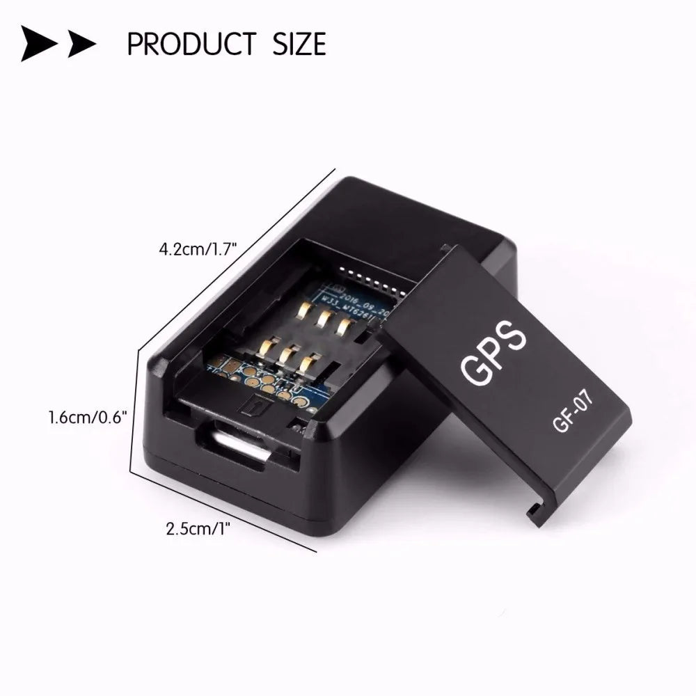 Mini GPS Tracker GF-07 with Magnet – Real-time tracking via SMS & App