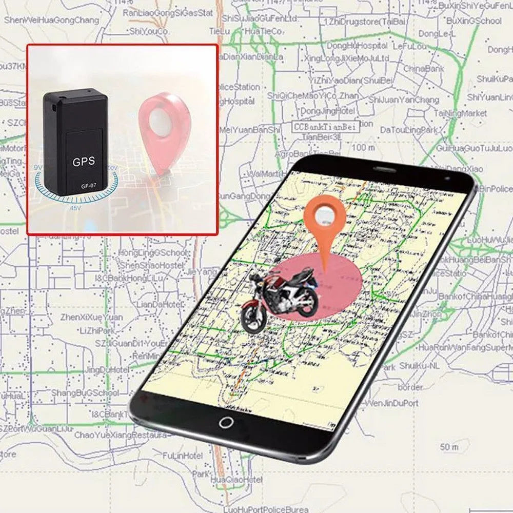 Mini GPS Tracker GF-07 with Magnet – Real-time tracking via SMS & App