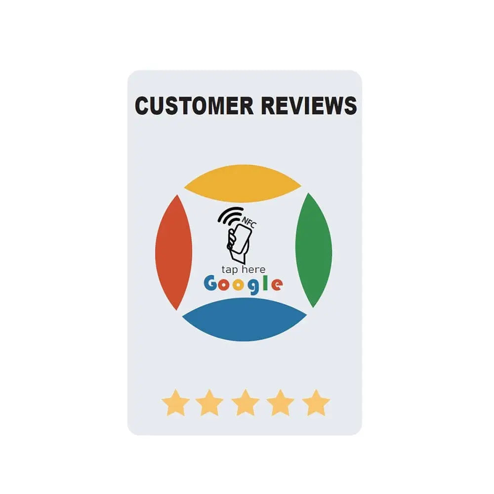 Rate us on Google NFC Cards, Trustpilot & Tripadvisor
