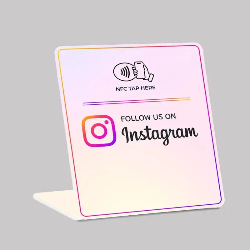 Erhöhen Sie Ihre Instagram-Likes direkt mit dem NFC-Displayständer für Social Media