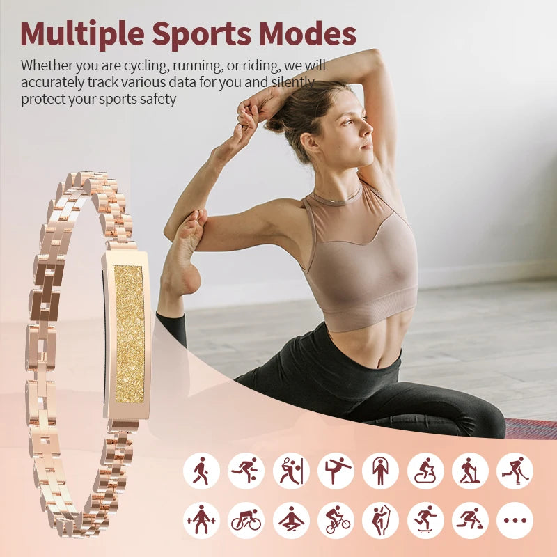 LIGE BWS2 Damen Fitness Tracker 2025 – Ohne Bildschirm, Herzfrequenz, SpO₂ & Schlaftracking | Taggytech