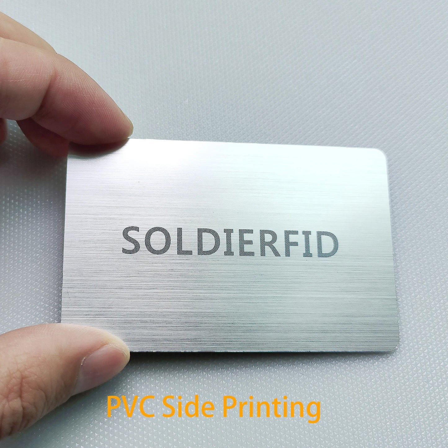 Metall NFC Karte – NTAG215 Chip, 504B Speicher, PVC & Metall | Taggytech