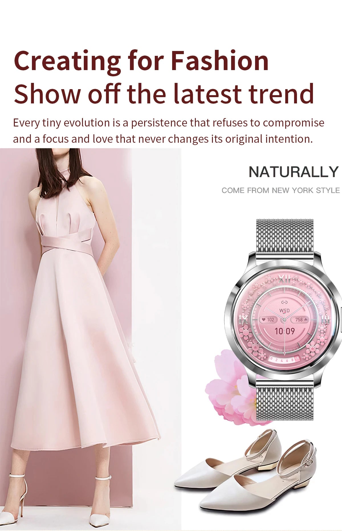 LIGE BWV93 Women's Smartwatch 2025 – Ultra-thin, 1.32" AMOLED HD, Fitness & Health, Bluetooth Call, Luxury Smartwatch