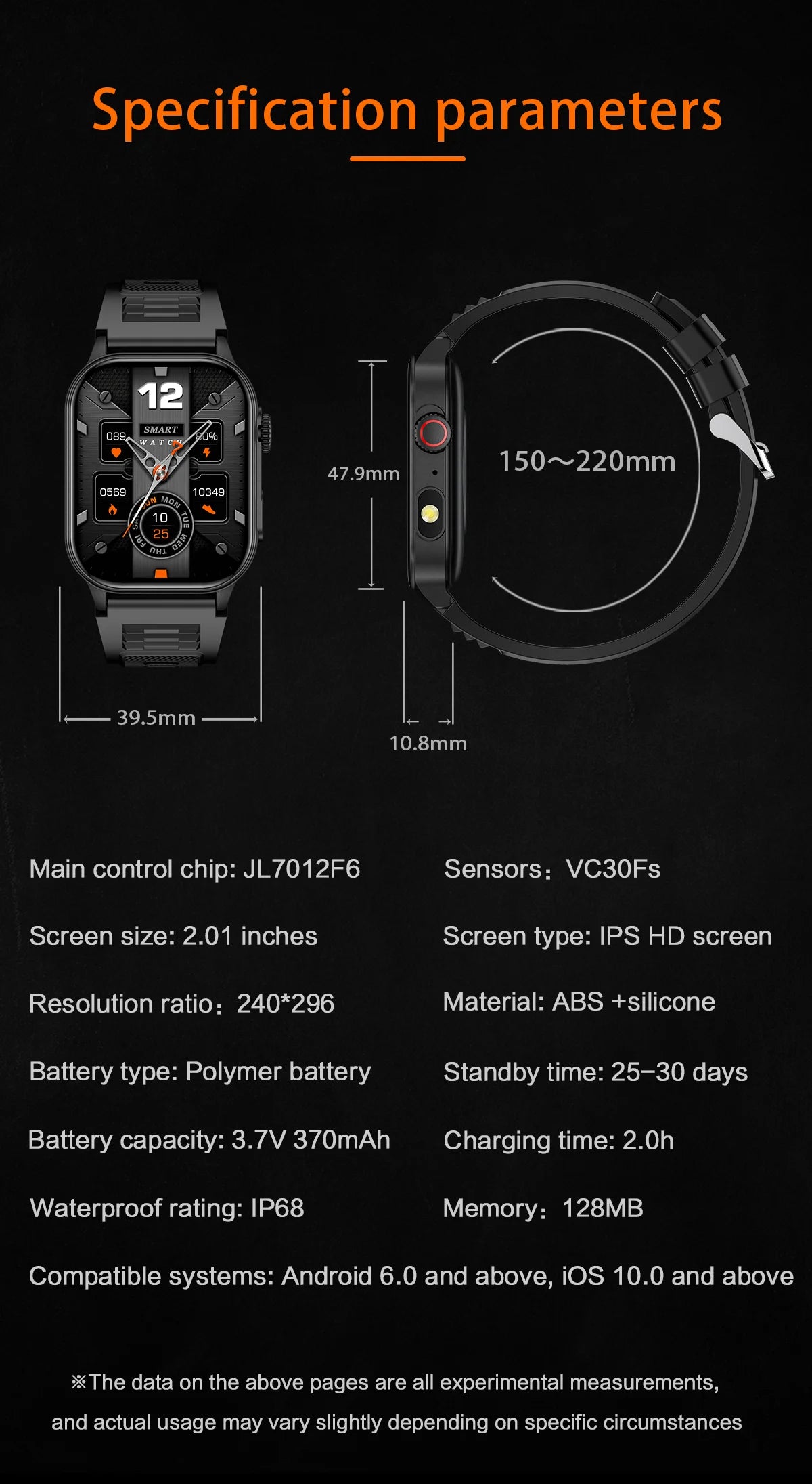 LIGE 2025 Smartwatch Men & Women – 2.01" HD TFT, Fitness & Health Monitor, LED Flashlight, Bluetooth Call, Sports Smartwatch