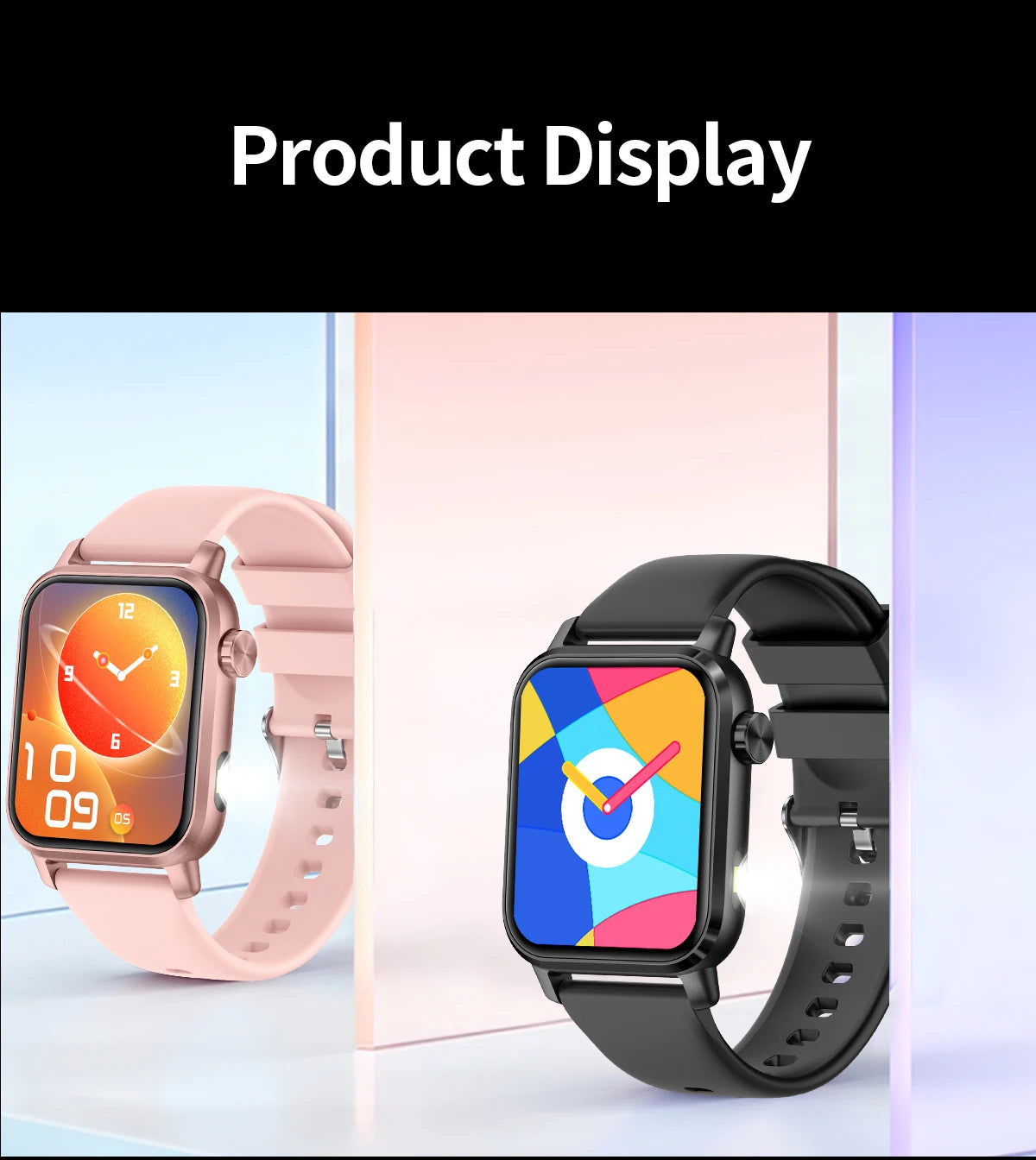 LIGE LED Smartwatch Women – 1.85″ HD Screen, Health Monitor, Fitness Tracker, AI Voice Assistant, Bluetooth Call