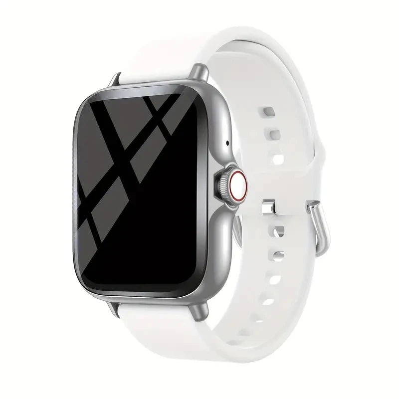 LOMAXFR Smartwatch – 1,99" Voll-Touchscreen, Anruf- & Nachrichtenfunktion, Musiksteuerung, kompatibel mit iPhone & Android