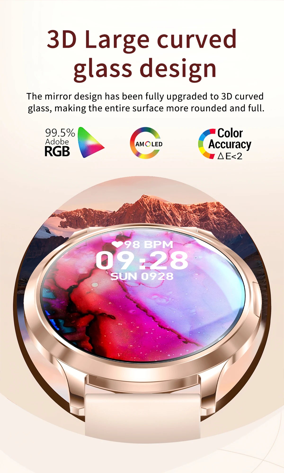 LIGE BWV93 Women's Smartwatch 2025 – Ultra-thin, 1.32" AMOLED HD, Fitness & Health, Bluetooth Call, Luxury Smartwatch