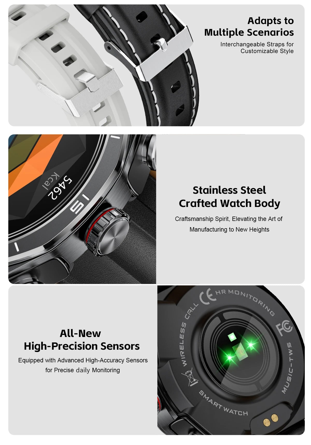 2025 LIGE 2-in-1 Smartwatch Men – NFC, Built-in TWS Earphones, 1.53-inch HD AMOLED, Bluetooth Call, Fitness & Sports Smartwatch