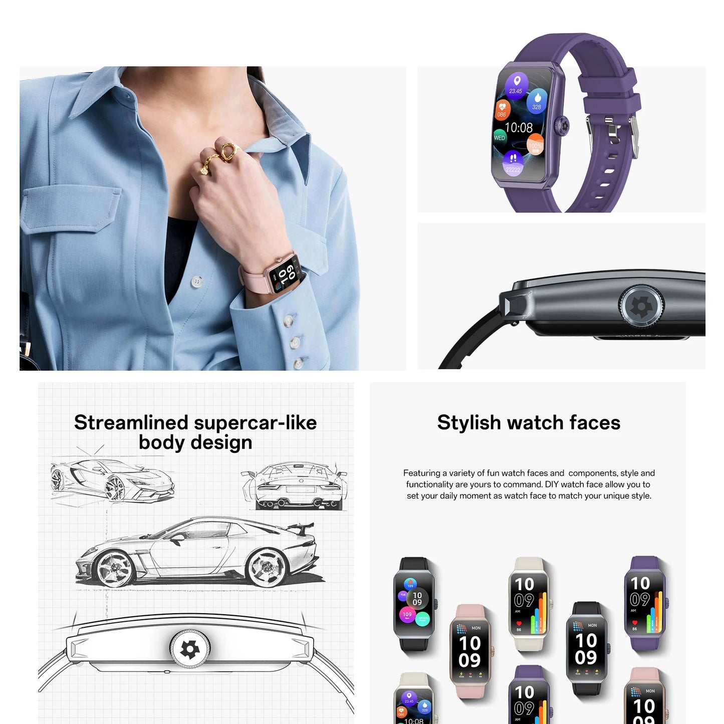 2025 New Bluetooth Call Smartwatch for Women, AI Voice Assistant Fitness Tracker, 1.47 Inch 3D Curved Screen Smartwatch, Health Monitor