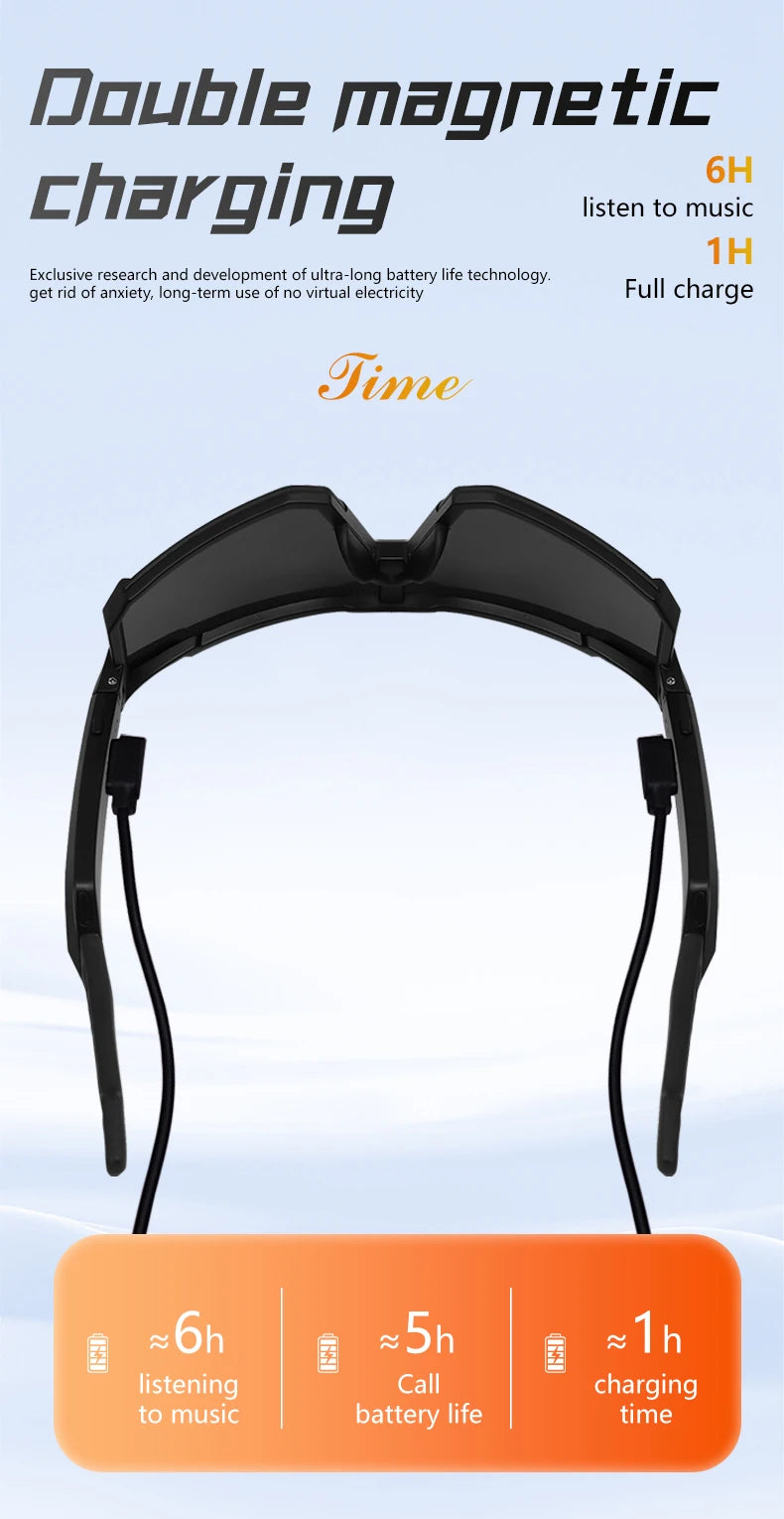 LIGE Smart Cycling Glasses 2025 – Bluetooth Calls, Music & AI Voice Assistant, Outdoor Sports Sunglasses