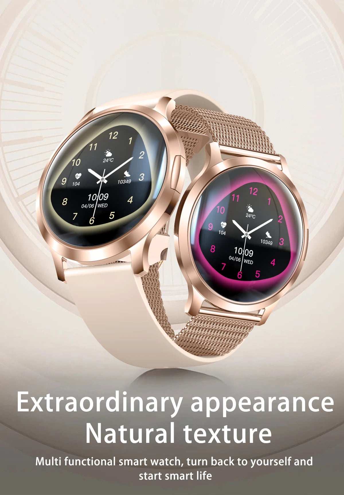 LIGE BWV93 Women's Smartwatch 2025 – Ultra-thin, 1.32" AMOLED HD, Fitness & Health, Bluetooth Call, Luxury Smartwatch