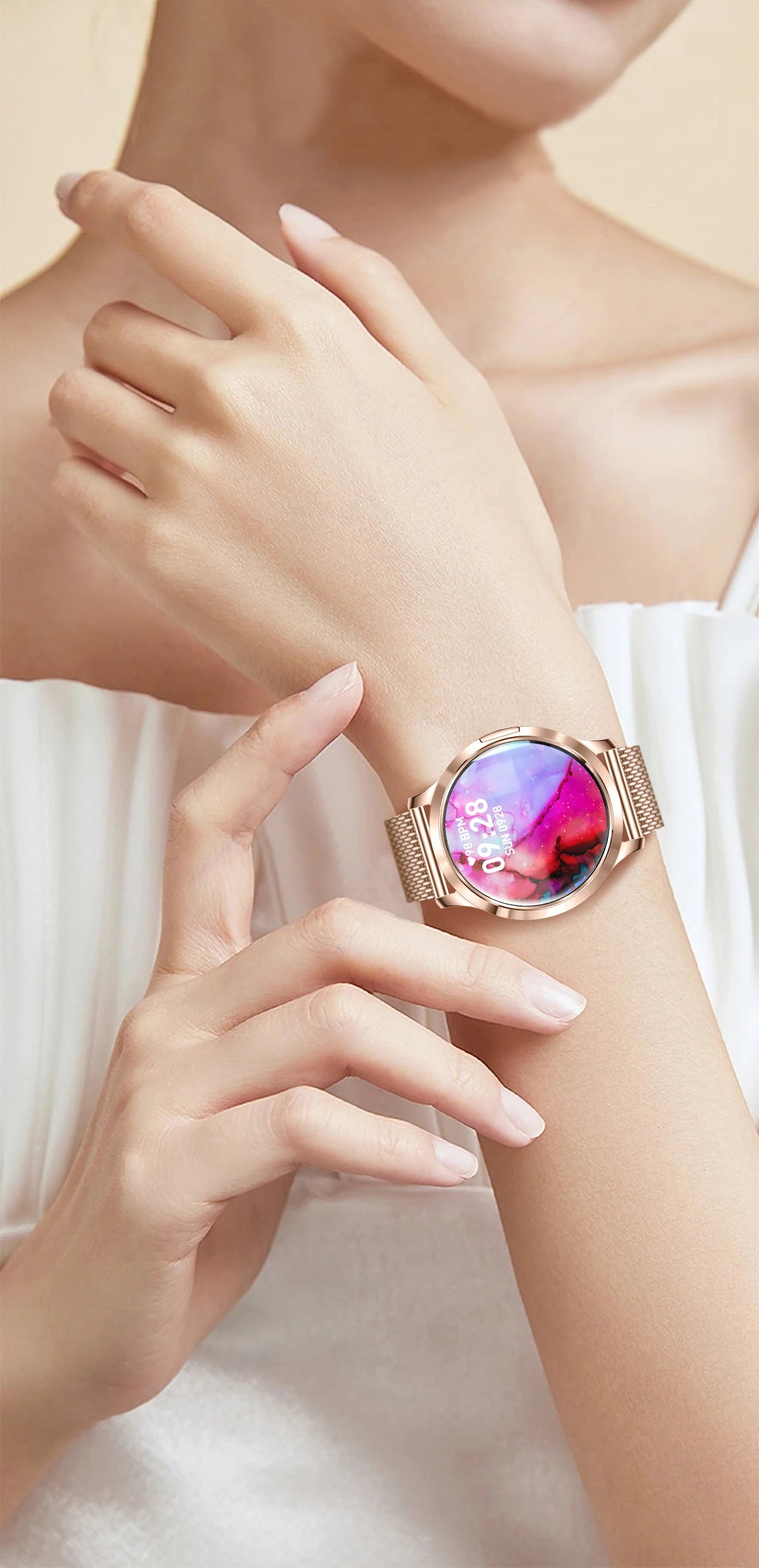 LIGE BWV93 Women's Smartwatch 2025 – Ultra-thin, 1.32" AMOLED HD, Fitness & Health, Bluetooth Call, Luxury Smartwatch
