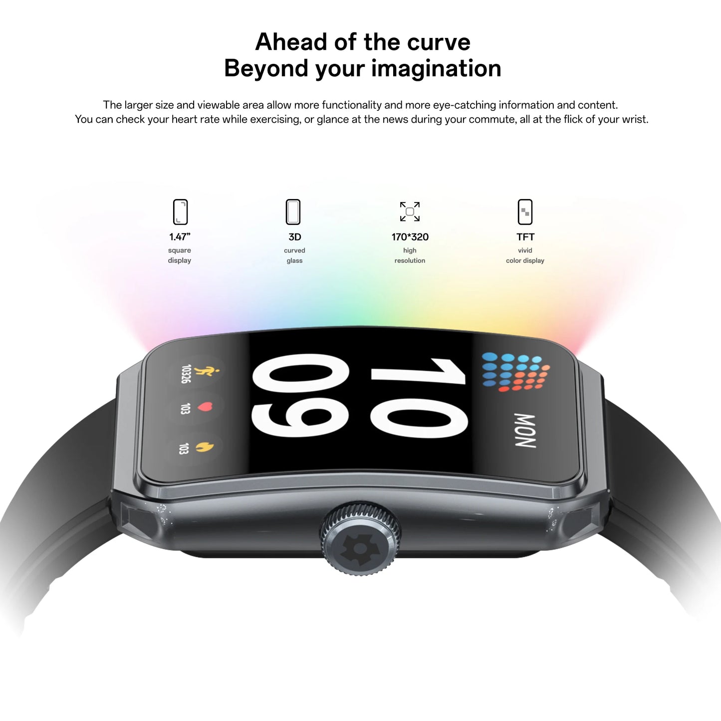 2025 New Bluetooth Call Smartwatch for Women, AI Voice Assistant Fitness Tracker, 1.47 Inch 3D Curved Screen Smartwatch, Health Monitor