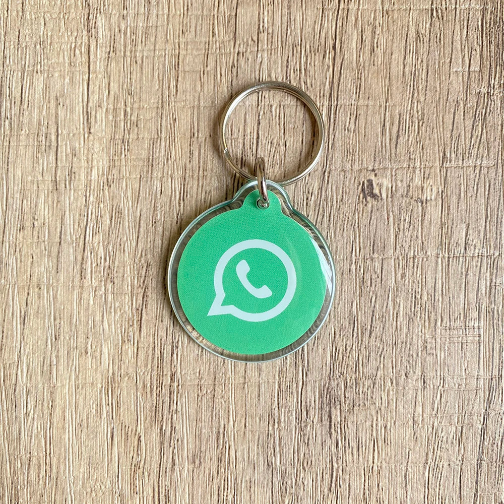 NFC Social Media Schlüsselanhänger – Instagram, WhatsApp & Facebook