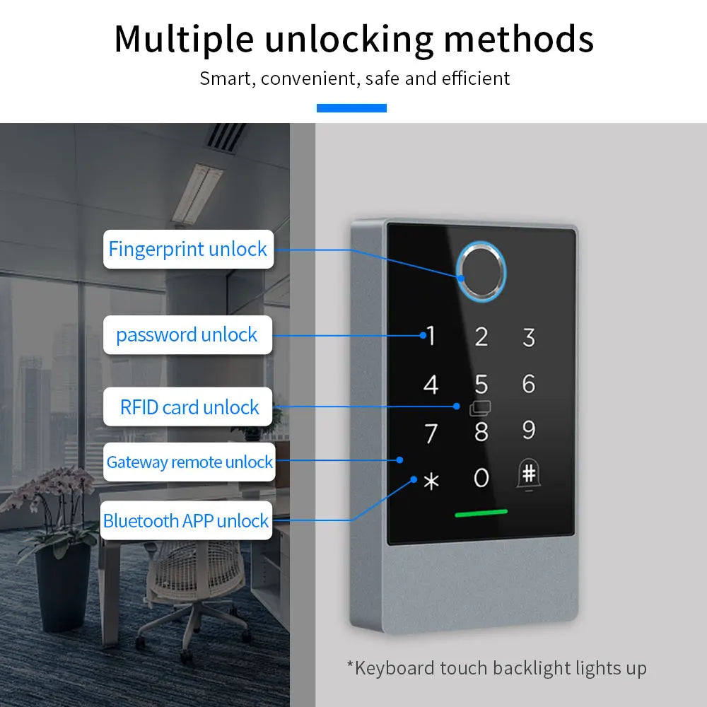 Smart Door Lock K3 – Fingerprint, NFC & App Control