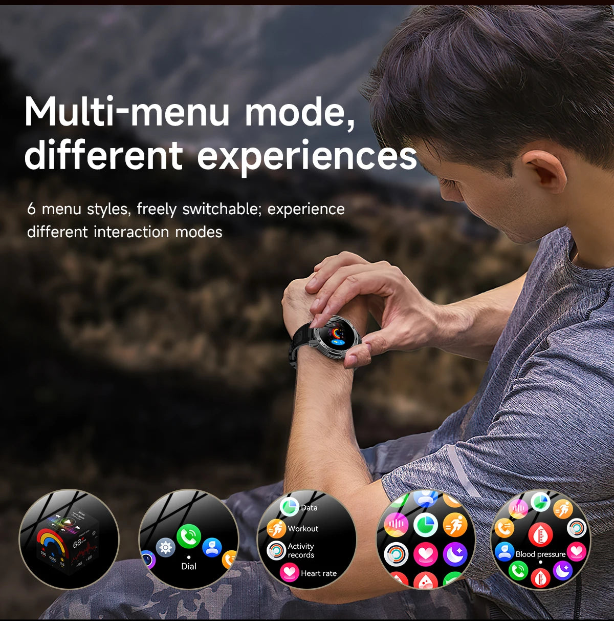 LIGE Smartwatch Men 2025 – 1000 mAh Battery, Outdoor, Bluetooth Call, Sports & Flashlight