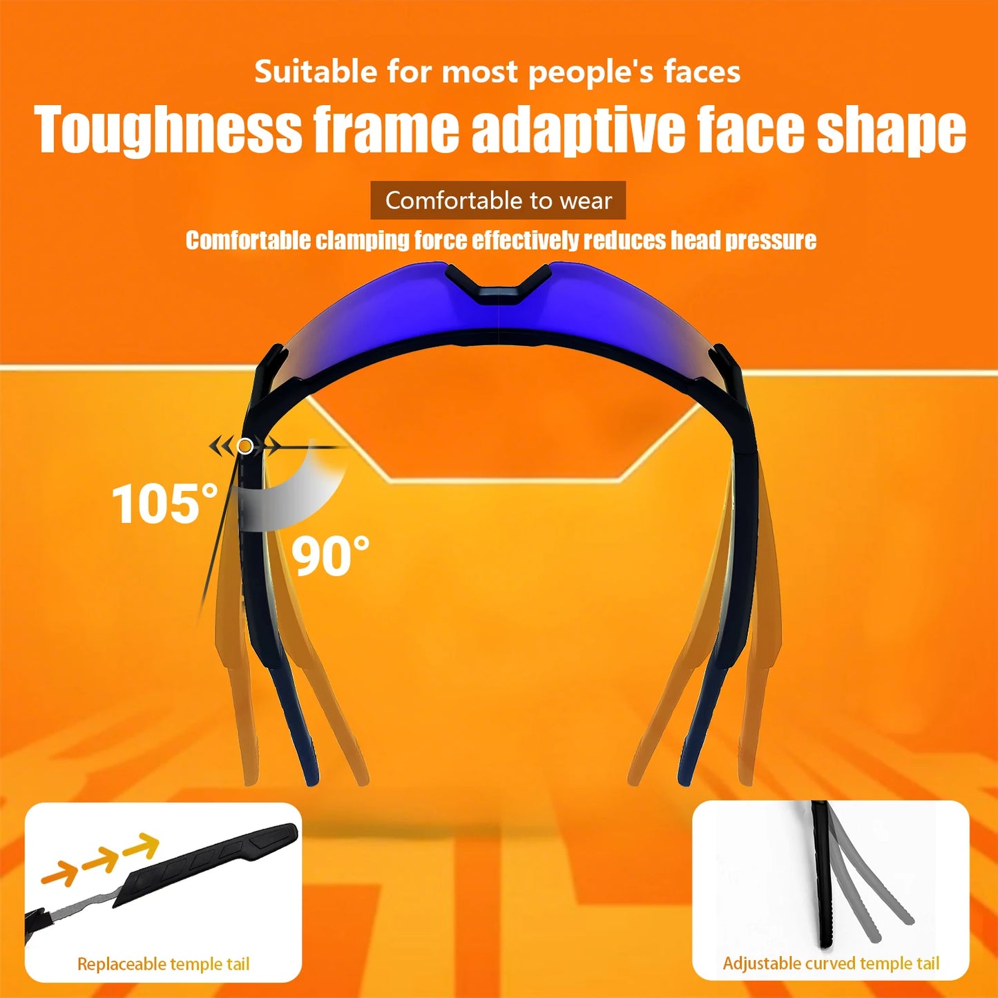 LIGE Smart Cycling Glasses 2025 – Bluetooth Calls, Music & AI Voice Assistant, Outdoor Sports Sunglasses