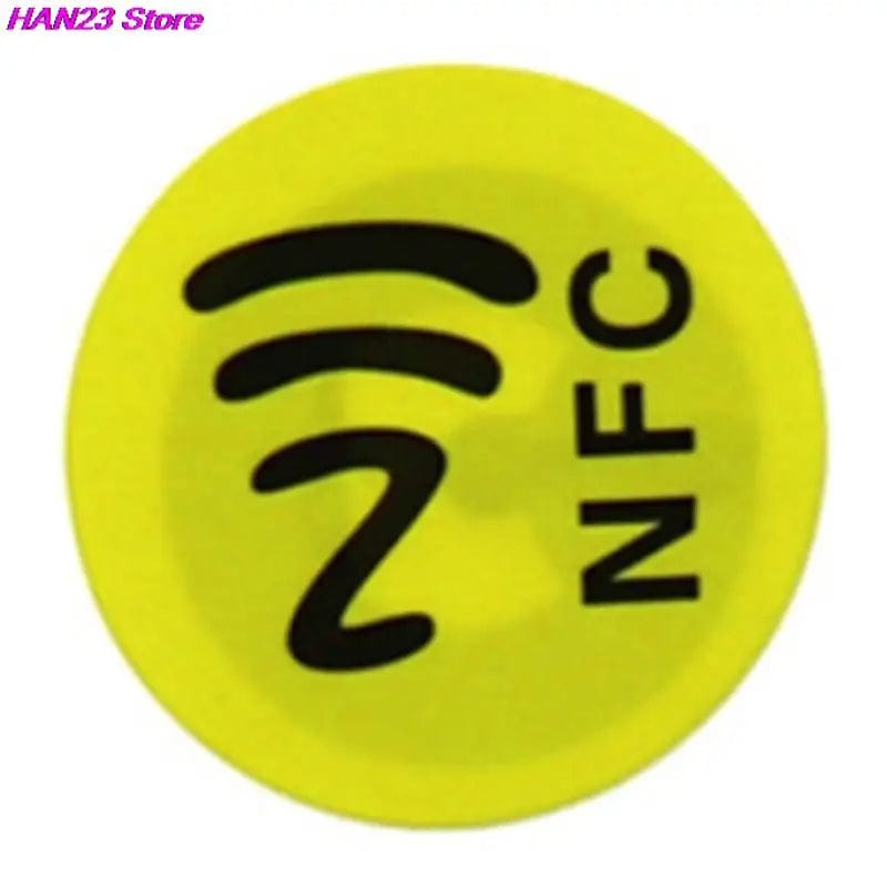 Wetterfester NFC-Aufkleber auf Metallfläche