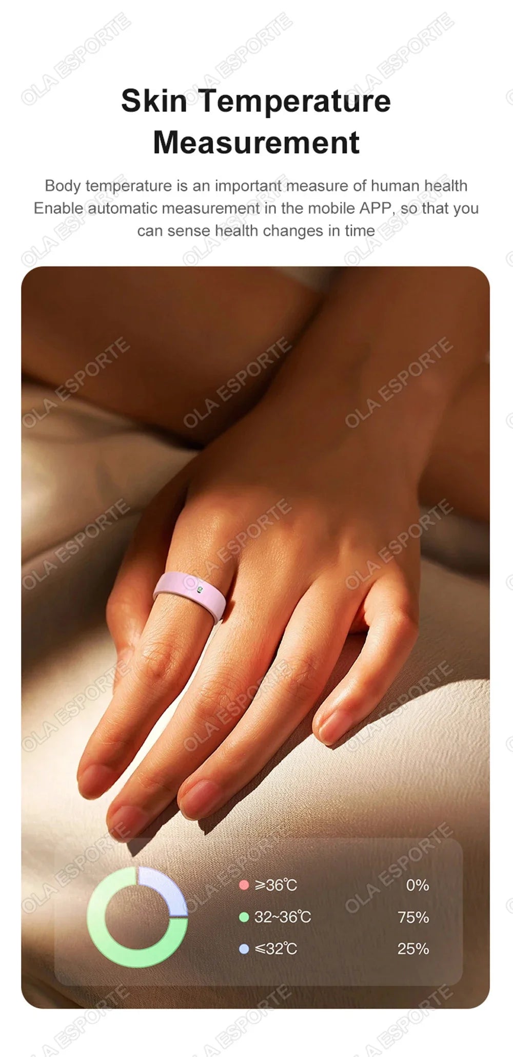 XMSJ NFC Smart Ring 2025 – Keramik, LED, 5ATM Wasserdicht, Gesundheits- & Fitness-Tracking, Gestensteuerung, Multisport