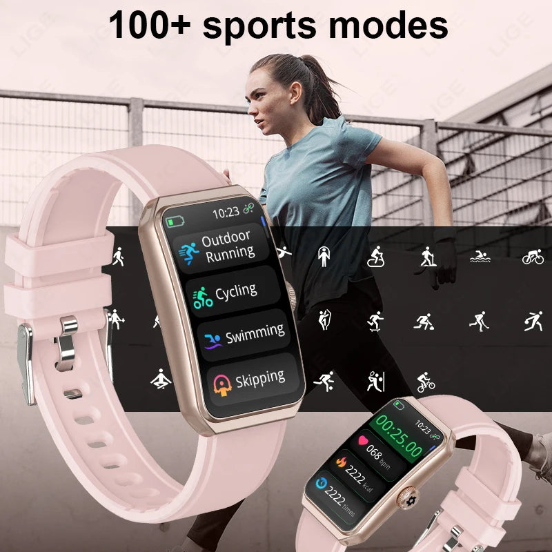 2025 New Bluetooth Call Smartwatch for Women, AI Voice Assistant Fitness Tracker, 1.47 Inch 3D Curved Screen Smartwatch, Health Monitor