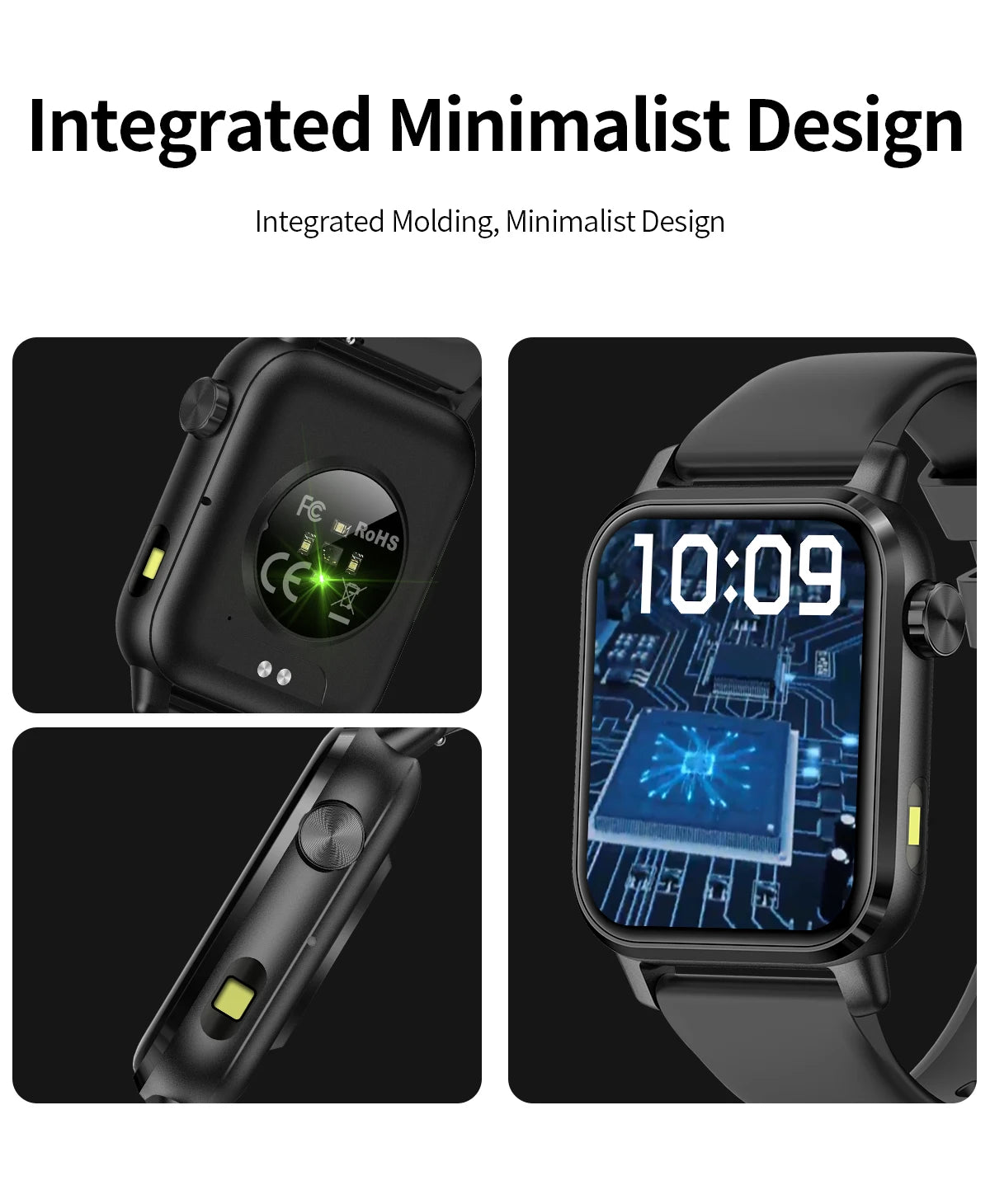 LIGE LED Smartwatch Women – 1.85″ HD Screen, Health Monitor, Fitness Tracker, AI Voice Assistant, Bluetooth Call