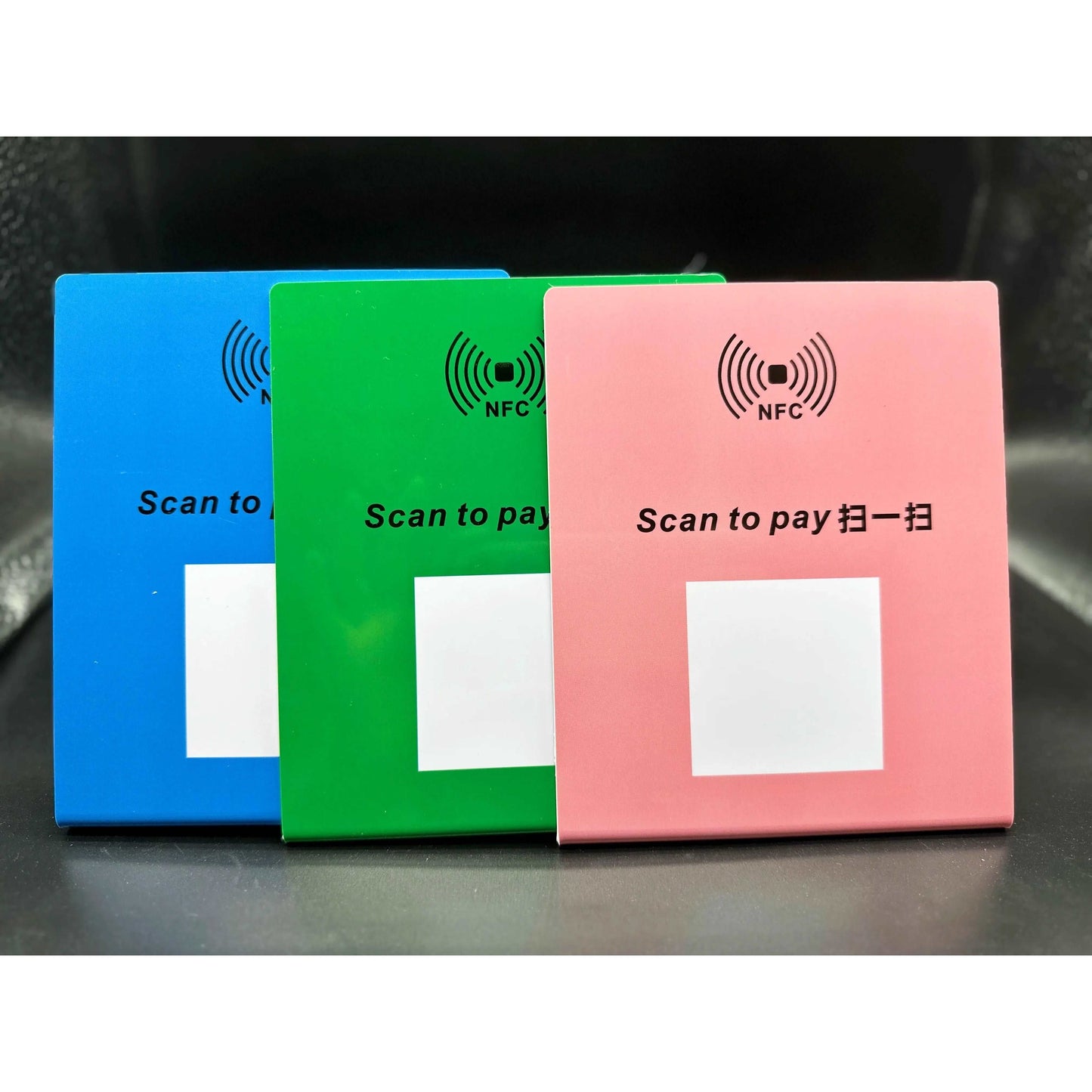 5pcs NFC Table Display Holder NTG 213 Chip PVC 13.56Mhz 144Bytes Chip Memory Google NFC Review Card NTG 213 NFC Desk Stand