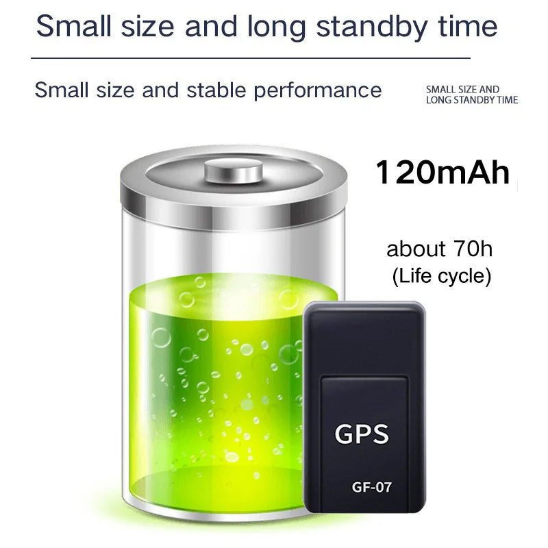 Mini GPS Tracker GF07/GF10 – Magnetic, remote controlled, anti-theft protection for car & vehicle