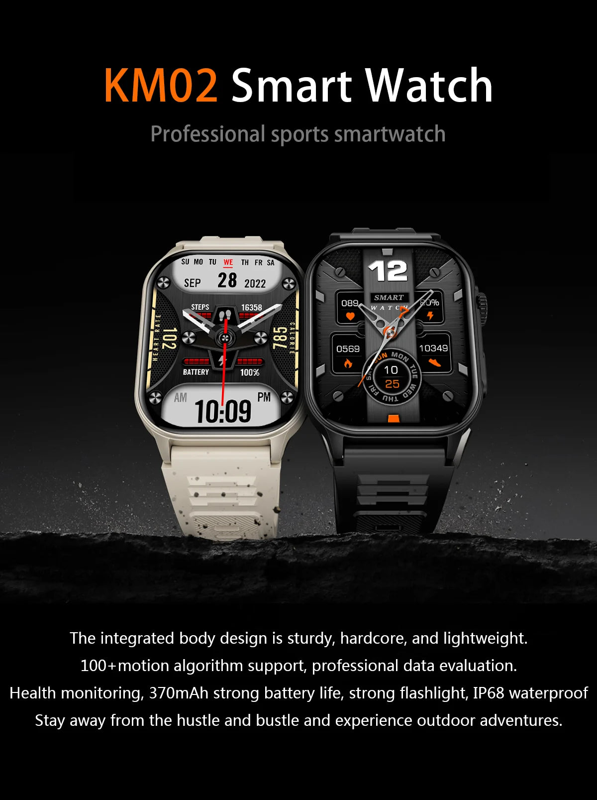 LIGE 2025 Smartwatch Men & Women – 2.01" HD TFT, Fitness & Health Monitor, LED Flashlight, Bluetooth Call, Sports Smartwatch