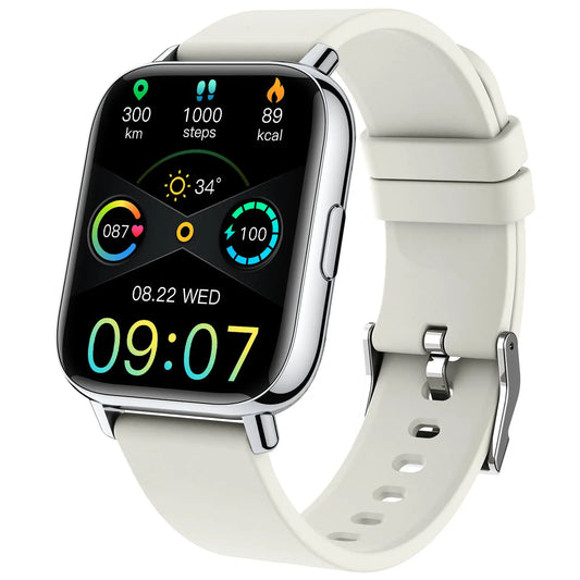 Jxrev Smartwatch 1,69" – Fitness- & Aktivitätstracker für Damen & Herren, Herzfrequenz & Schlafmonitor | Taggytech