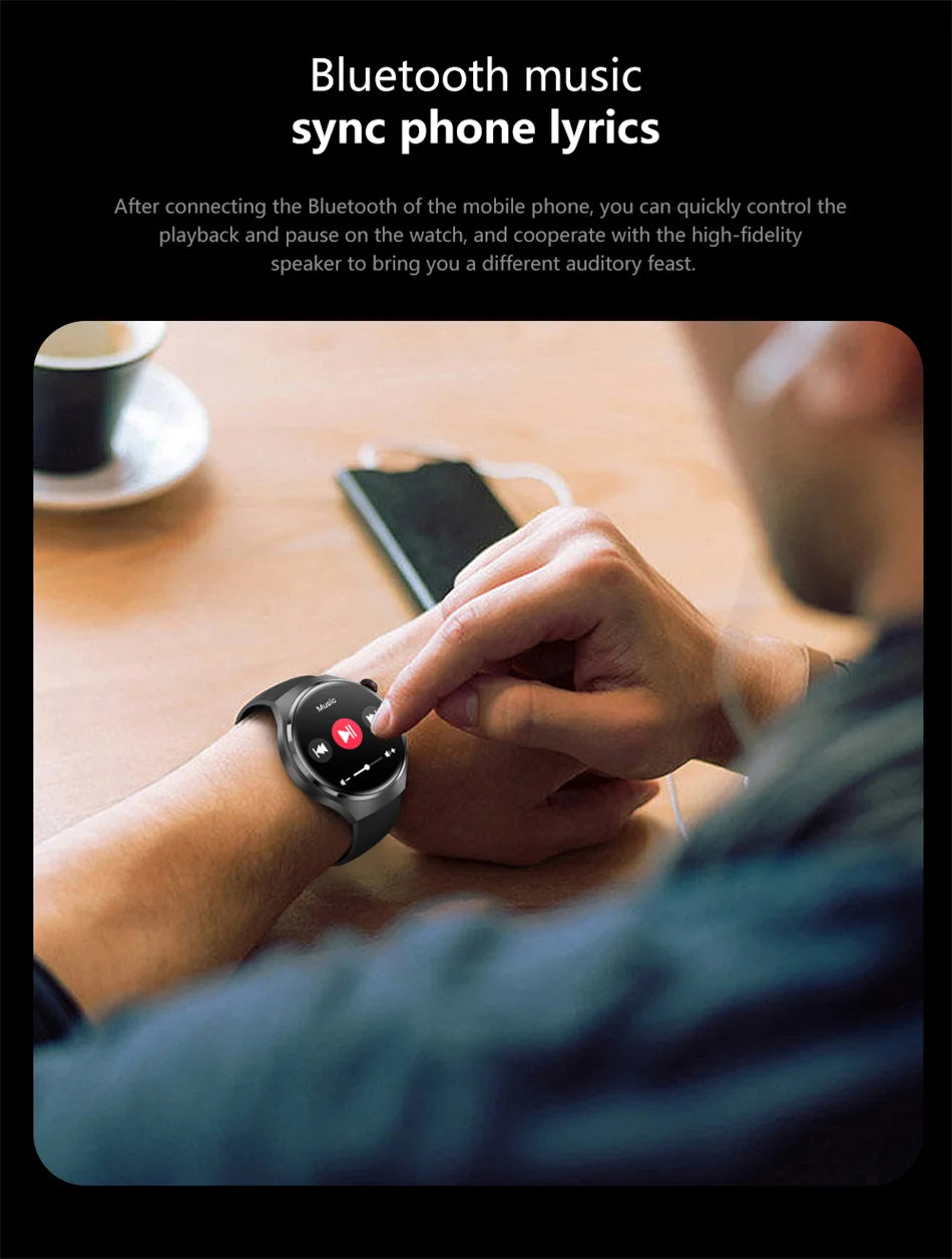 ChiBear GT4 Pro Smartwatch 2025 – 1,6" AMOLED, Bluetooth-Anrufe, Blutdruck & SpO₂, GPS-Tracker, Kompass, IP68 Wasserdicht