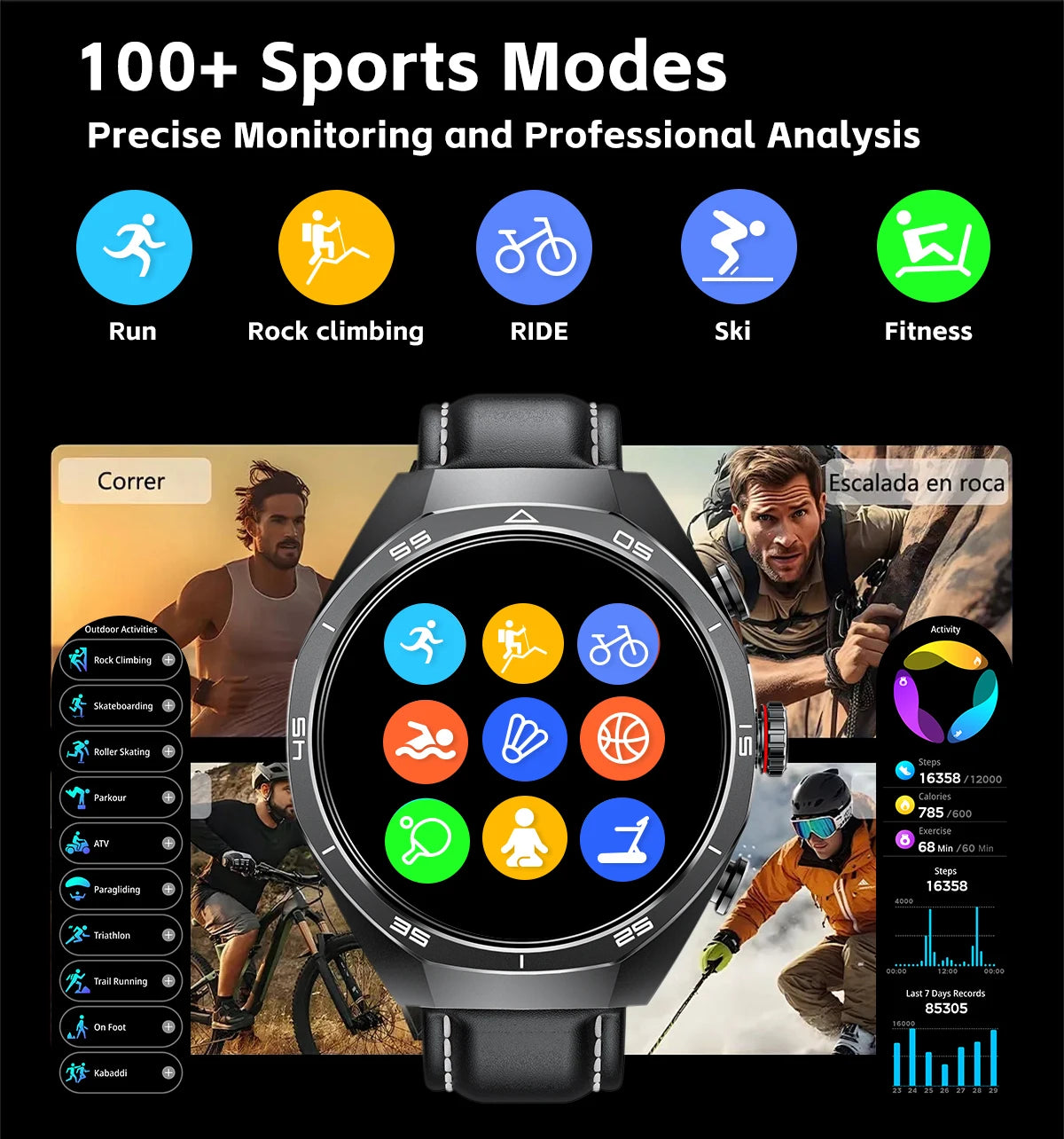 2025 LIGE 2-in-1 Smartwatch Men – NFC, Built-in TWS Earphones, 1.53-inch HD AMOLED, Bluetooth Call, Fitness & Sports Smartwatch
