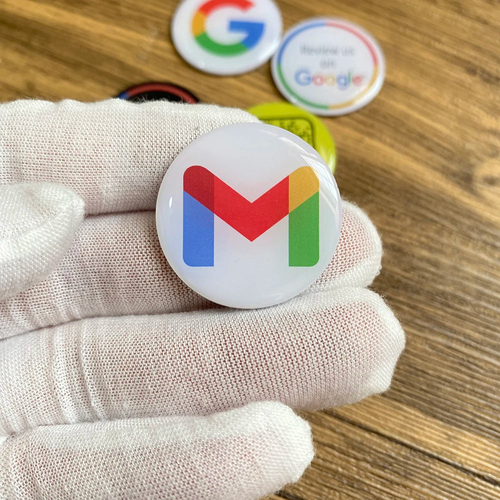 NFC Epoxid Telefonaufkleber 30mm – Google Review & Social Media Boost