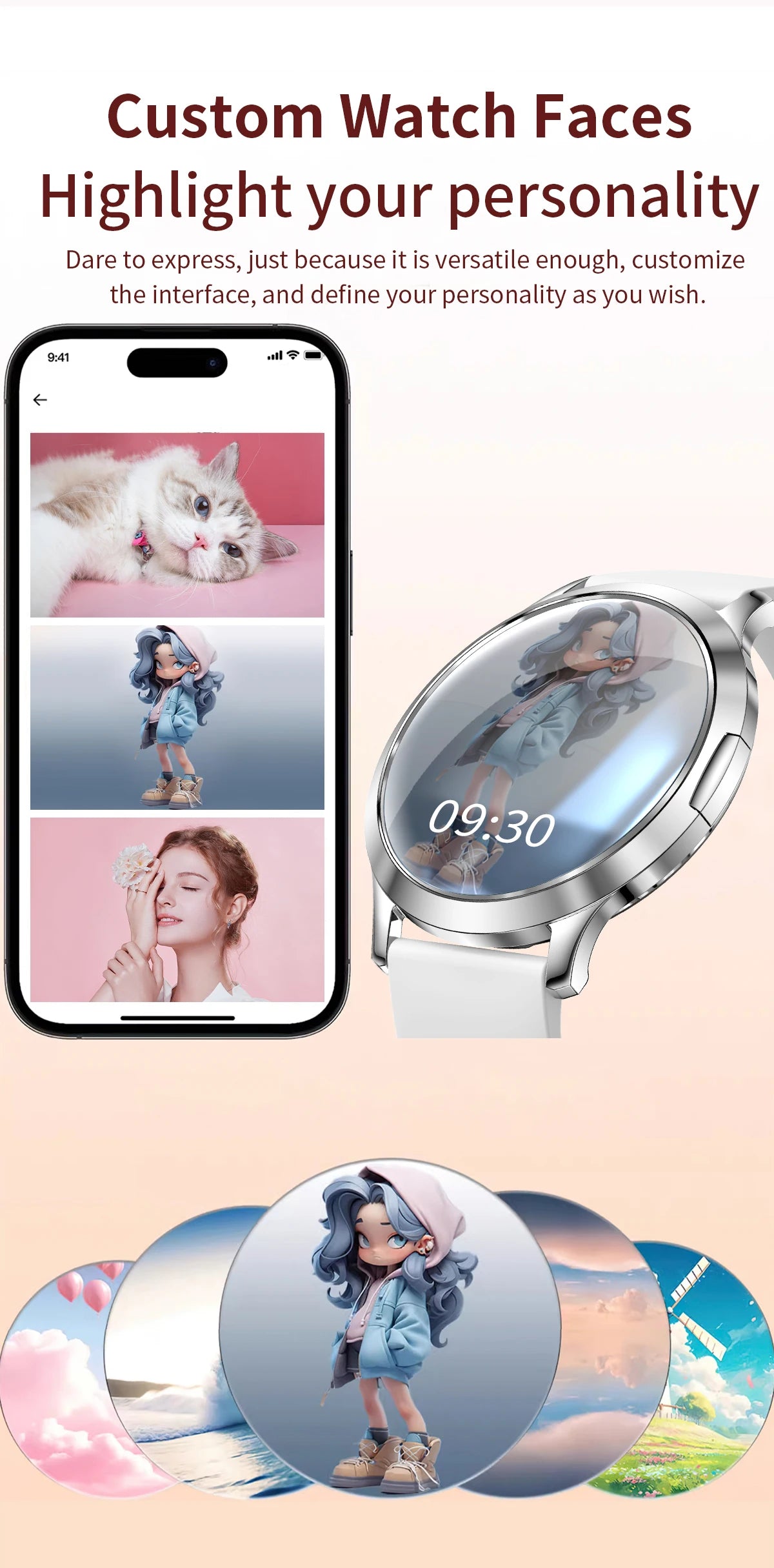 LIGE BWV93 Women's Smartwatch 2025 – Ultra-thin, 1.32" AMOLED HD, Fitness & Health, Bluetooth Call, Luxury Smartwatch