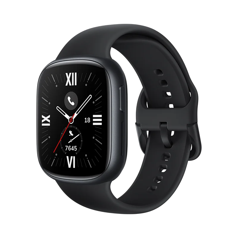 ساعة HONOR Watch 4 الذكية - شاشة AMOLED مقاس 1.75 بوصة، نظام تحديد المواقع العالمي (GPS)، معدل ضربات القلب ونسبة الأكسجين في الدم (SpO₂)، بلوتوث 5.2، مقاومة للماء حتى عمق 5 أمتار، بطارية تدوم 14 يومًا | تاجي تيك