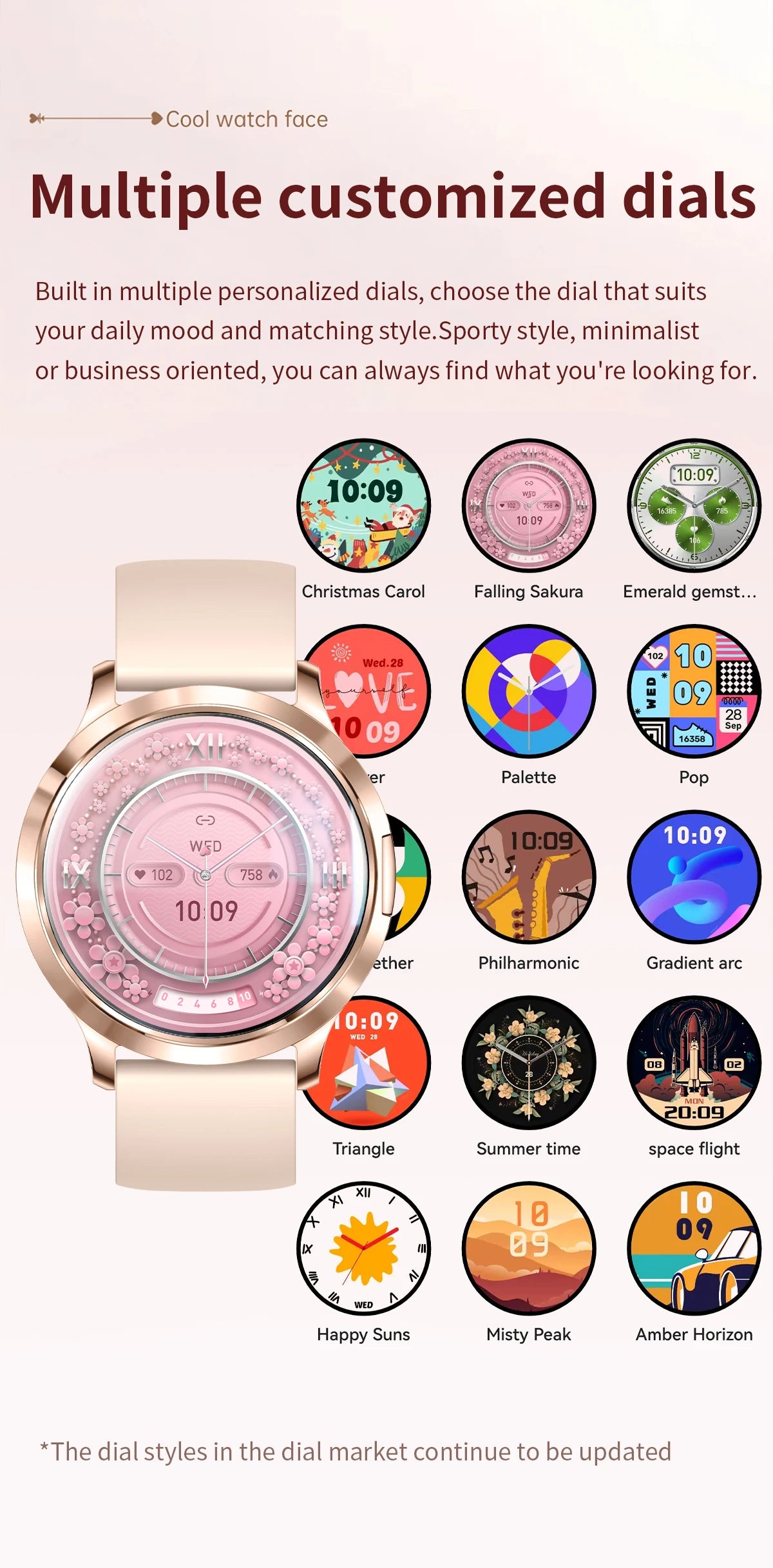 LIGE BWV93 Women's Smartwatch 2025 – Ultra-thin, 1.32" AMOLED HD, Fitness & Health, Bluetooth Call, Luxury Smartwatch