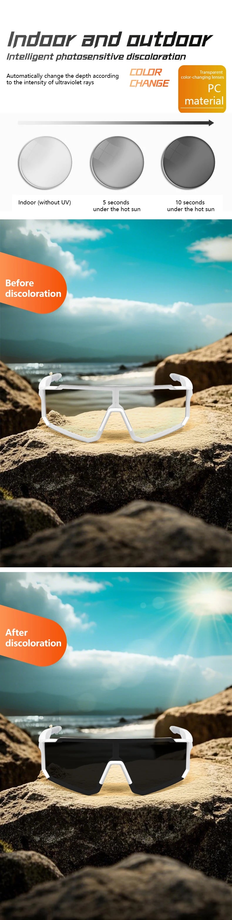 LIGE Smart Cycling Glasses 2025 – Bluetooth Calls, Music & AI Voice Assistant, Outdoor Sports Sunglasses