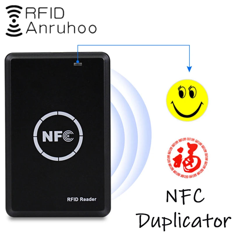 قارئ ثنائي النطاق بتقنية NFC وRFID - استنساخ USB لترددي 13.56 ميجاهرتز و125 كيلوهرتز | تاجي تيك