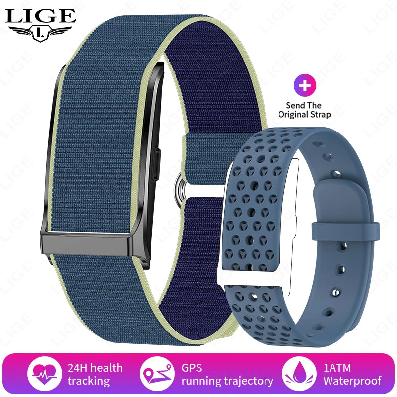 LIGE 2025 Smartwatch Männer & Frauen – Bildschirmloses Fitness-Armband, 1ATM Wasserdicht, Herzfrequenz & Gesundheits-Tracker | Taggytech