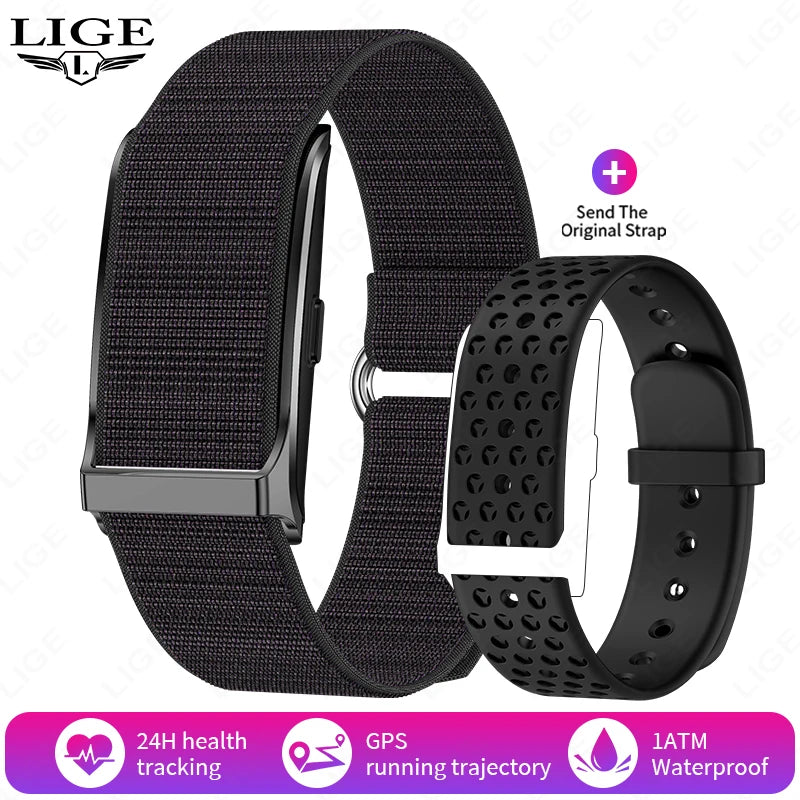 LIGE 2025 Smartwatch Männer & Frauen – Bildschirmloses Fitness-Armband, 1ATM Wasserdicht, Herzfrequenz & Gesundheits-Tracker | Taggytech
