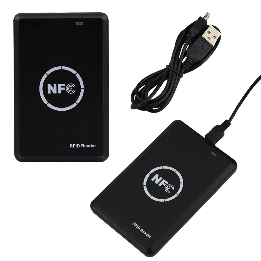 قارئ ثنائي النطاق بتقنية NFC وRFID - استنساخ USB لترددي 13.56 ميجاهرتز و125 كيلوهرتز | تاجي تيك
