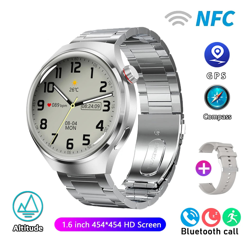 ChiBear Watch Pro 2024 – GPS & NFC Smartwatch with AMOLED Display, Bluetooth Calling, Heart Rate & IP68 | For Android & iOS