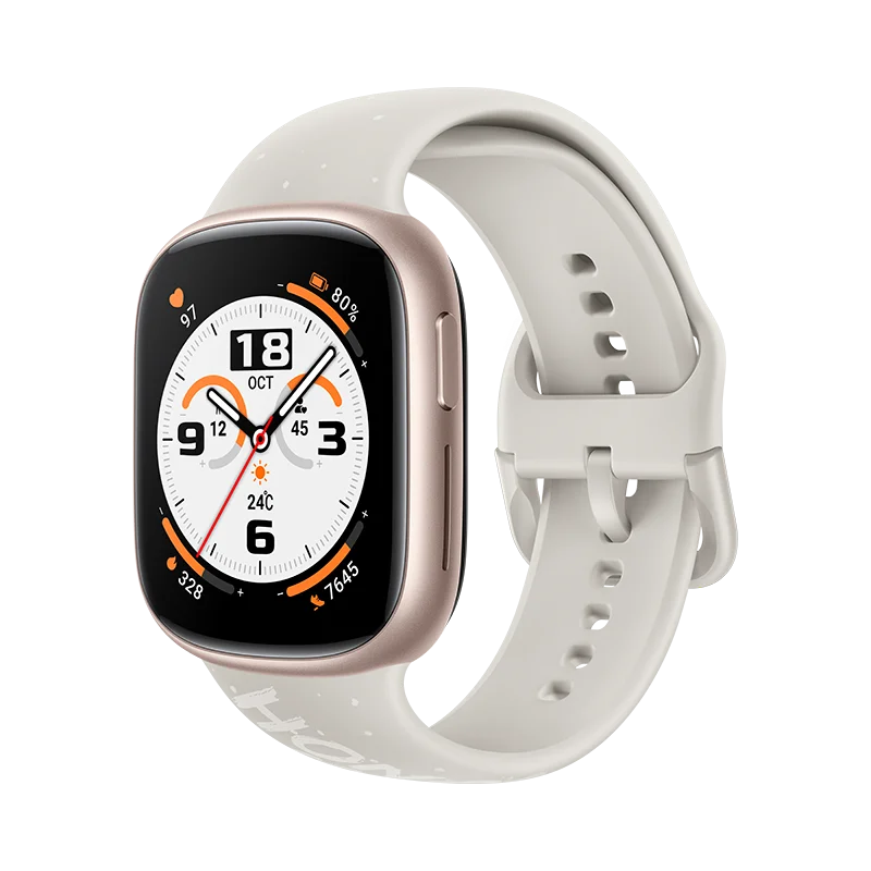 ساعة HONOR Watch 4 الذكية - شاشة AMOLED مقاس 1.75 بوصة، نظام تحديد المواقع العالمي (GPS)، معدل ضربات القلب ونسبة الأكسجين في الدم (SpO₂)، بلوتوث 5.2، مقاومة للماء حتى عمق 5 أمتار، بطارية تدوم 14 يومًا | تاجي تيك