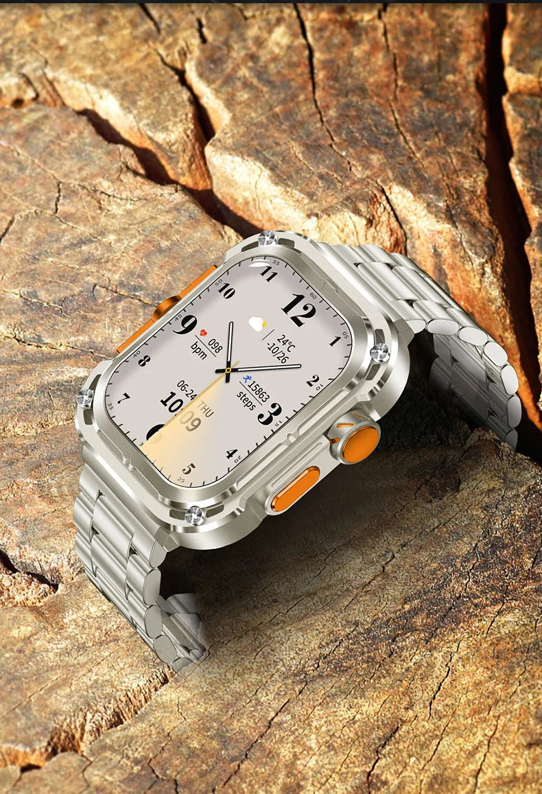 LIGE Outdoor Smartwatch for Men – GPS, Compass, NFC, 2.1" AMOLED, 460 mAh Battery