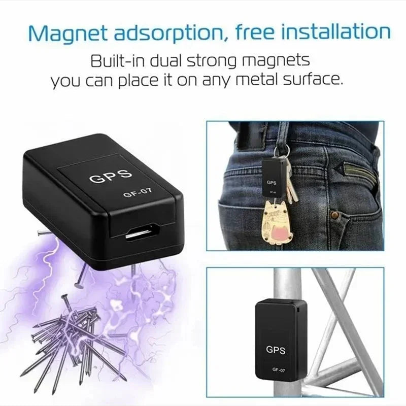 Mini GPS Tracker GF07/GF10 – Magnetic, remote controlled, anti-theft protection for car & vehicle