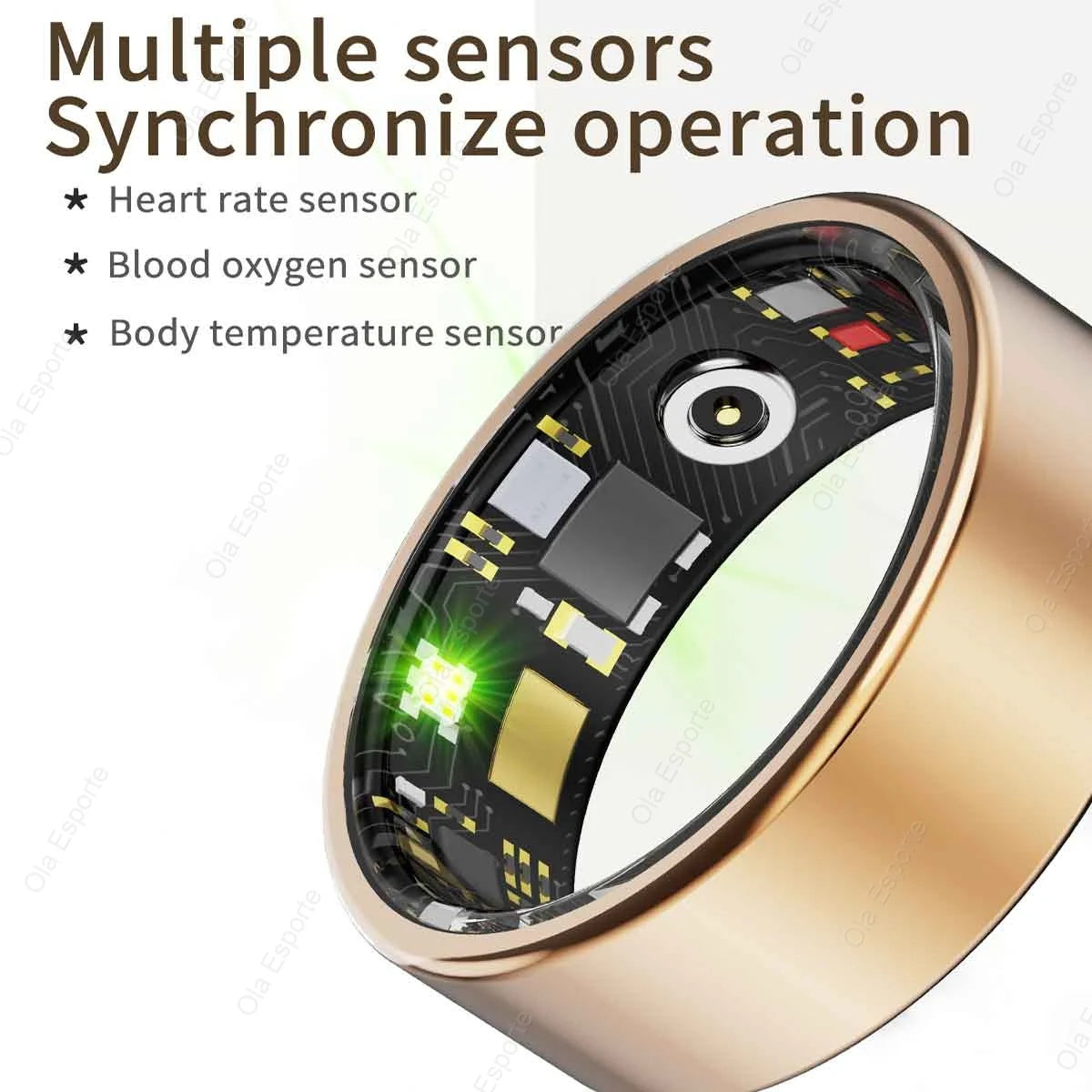 Smart Ring – Intelligent health ring with Bluetooth, heart rate & sleep monitoring, waterproof, for iOS & Android