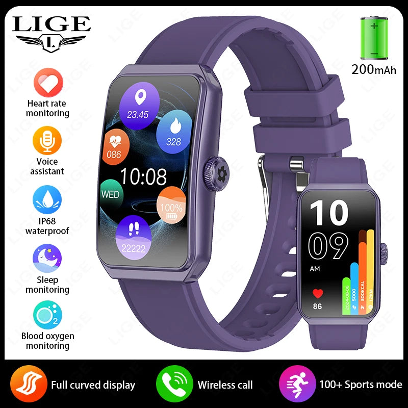 2025 New Bluetooth Call Smartwatch for Women, AI Voice Assistant Fitness Tracker, 1.47 Inch 3D Curved Screen Smartwatch, Health Monitor