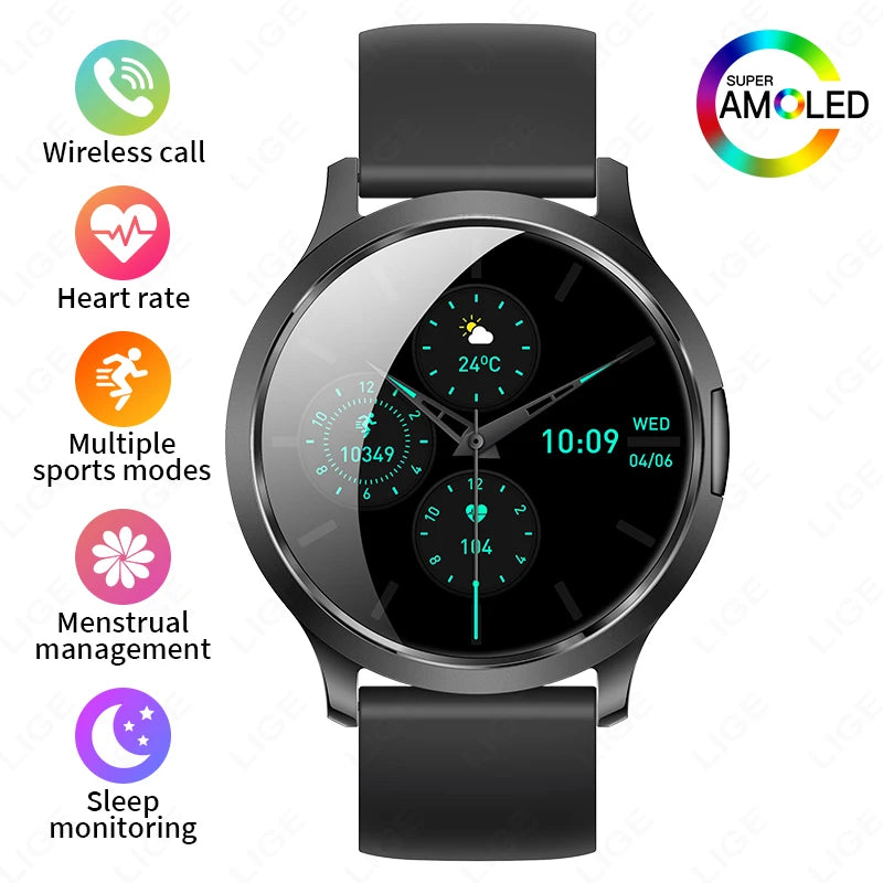 LIGE BWV93 Women's Smartwatch 2025 – Ultra-thin, 1.32" AMOLED HD, Fitness & Health, Bluetooth Call, Luxury Smartwatch