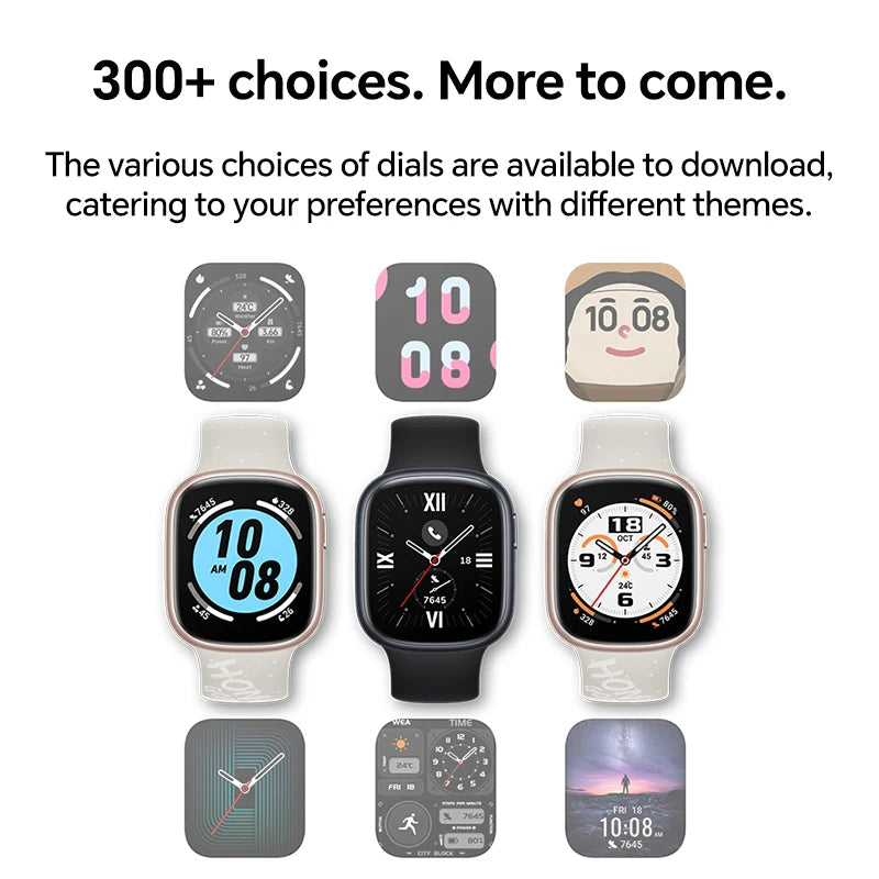 HONOR Watch 4 Smartwatch – 1,75" AMOLED, GPS, Herzfrequenz & SpO₂, Bluetooth 5.2, 5ATM wasserdicht, bis zu 14 Tage Akku