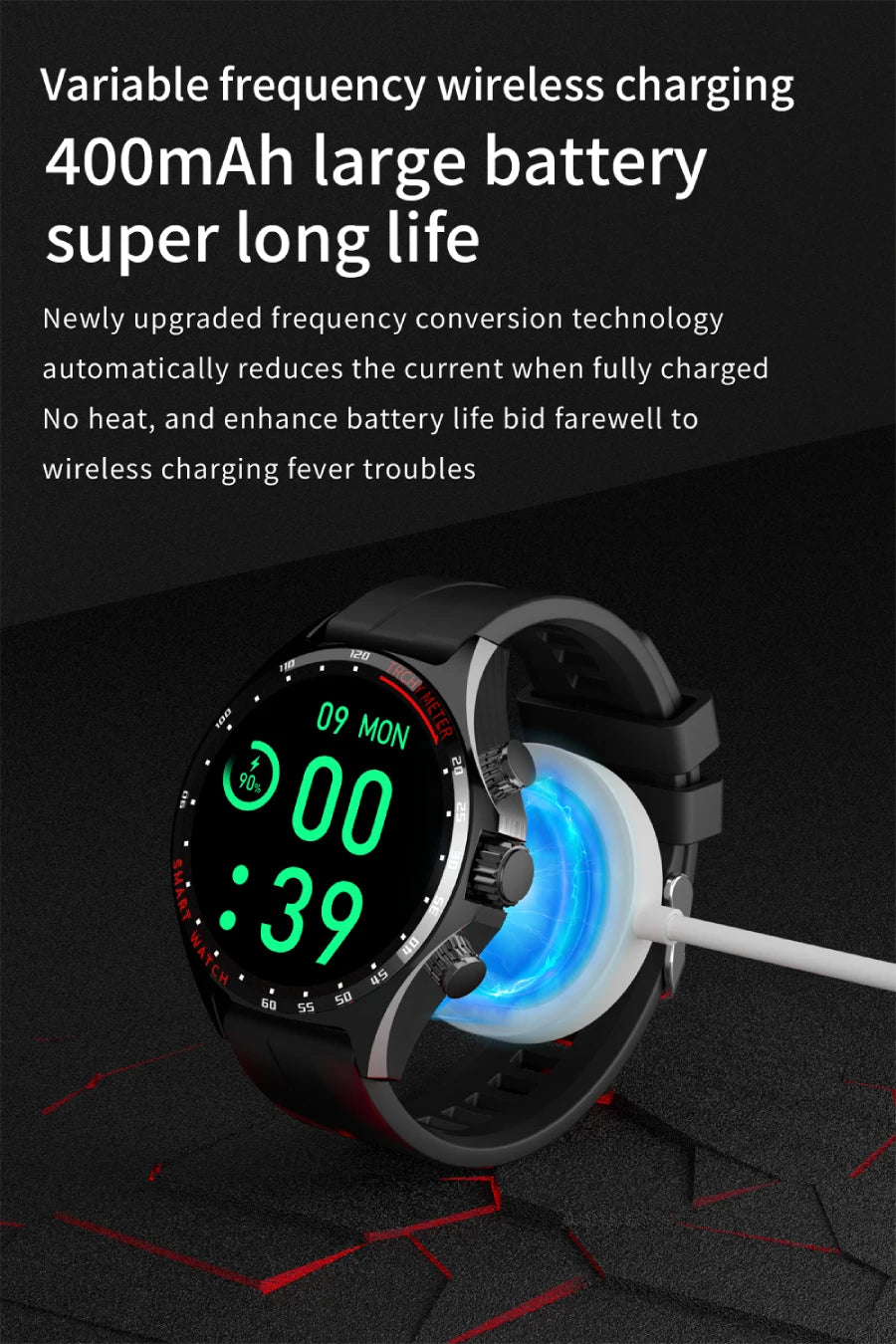 LIGE Outdoor Smartwatch 2025 – Wasserdicht, GPS, Höhenmesser, Kompass, NFC & 410 mAh Akku für Männer