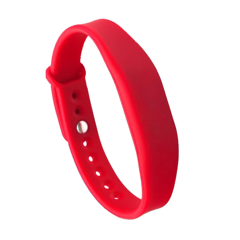 Adjustable NFC Silicone Wristband NTAG215 – Waterproof RFID Bracelet 13.56 MHz